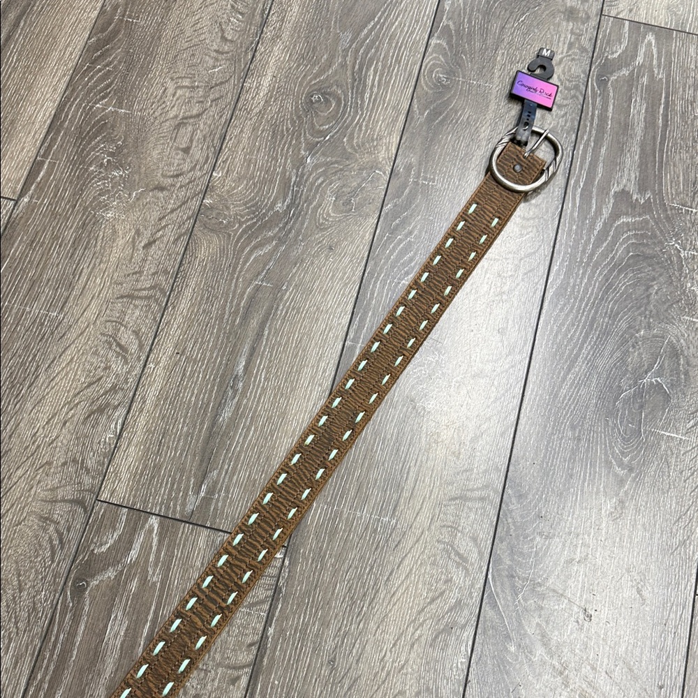 Brown Woven Women's Belt